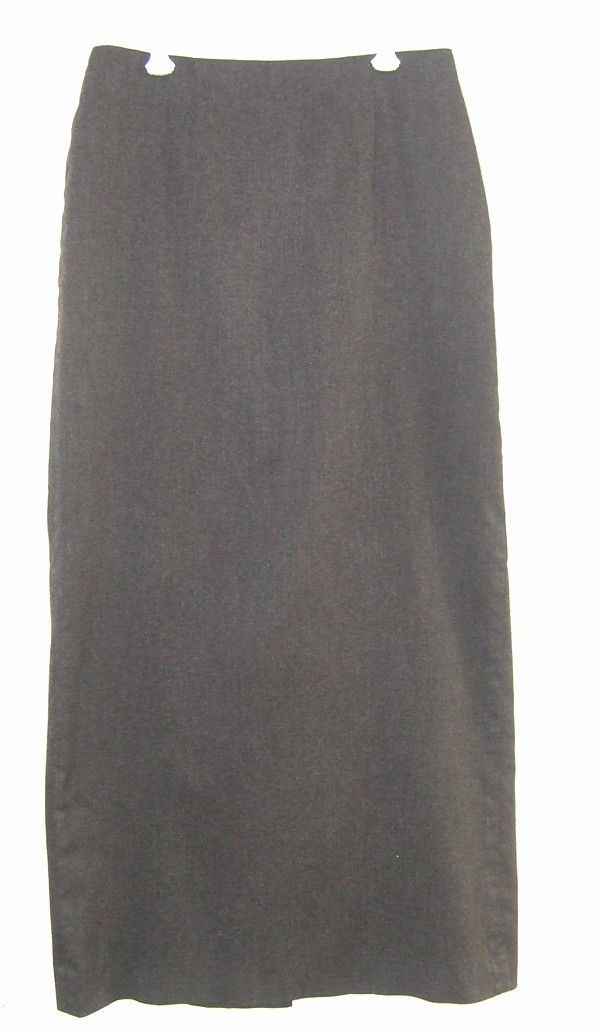 Geoffrey Beene Sport Stretch Long Dark Gray Skirt Sz 2