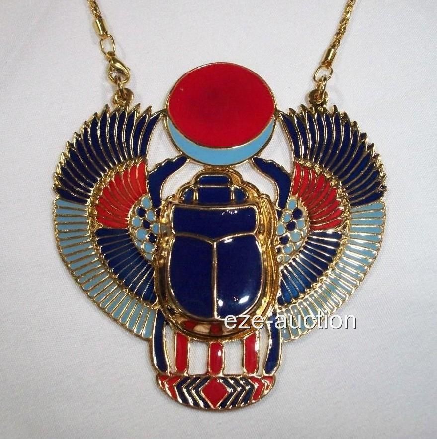 Gift Ancient Egyptian Inspired Sparkling 3D Huge Scarab Beetle