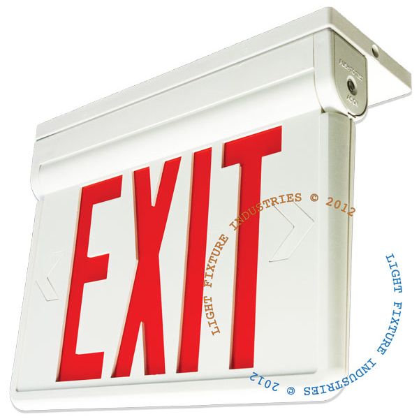 swinging exit sign