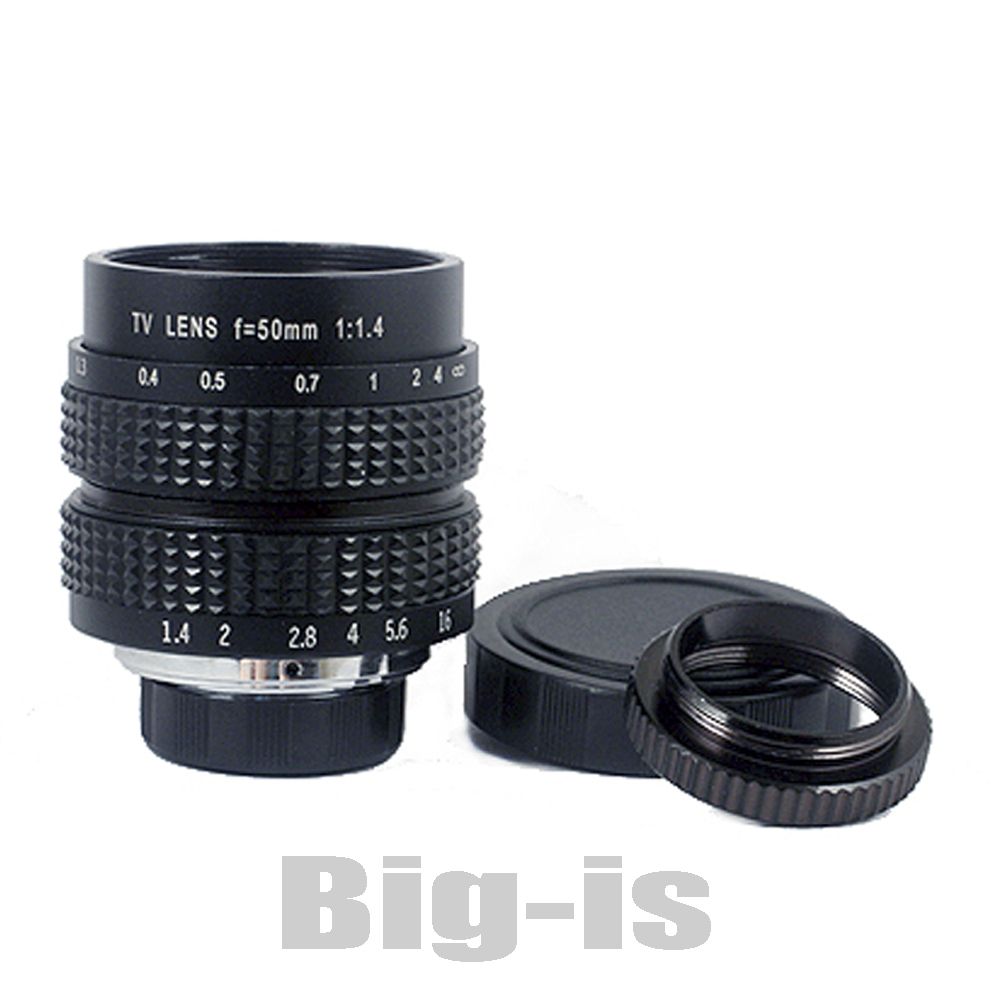 50mm F1 4 CCTV TV Lens C Mount for GF3 GF2 GF1 G3 GH1 GH2 EP1 EP2 EPL1