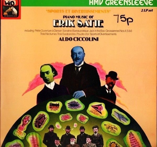 ALDO CICCOLINI piano music of erik satie DBL LP PS EX EX hmv ESDW716