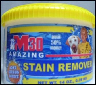 Lot of 2 M30 Stain Remover 14oz Laundry Carpet Upholstery Grease Ink