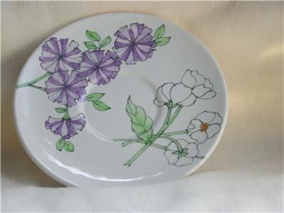 Vintage Ernestine Salerno Italy 821 Floral Saucer Mint