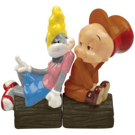 Looney Tunes Elmer Fudd in Love Salt Pepper Shakers