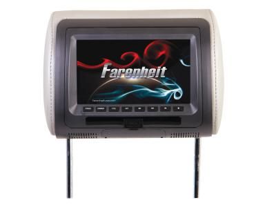 Farenheit HRD 71cc HRD71CC Universal Car Headrest w 7 Monitor DVD