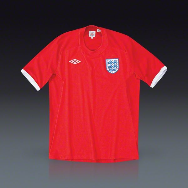 Umbro England Soccer Team World Cup Away Shirt Jersey Red New Mens