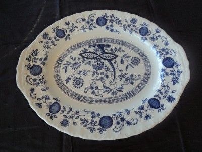 Enoch Wedgewood Tunstall Blue Heritage Pattern 12 x 10 Platter