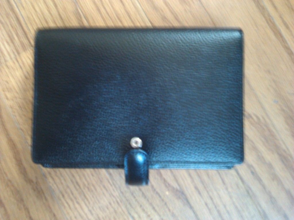 Filofax Genuine Leather Personal Finsbury Black