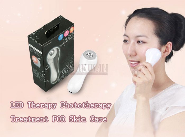 Acne Facial Skin Blue Red Orange Light LED Therapy Phototherapy