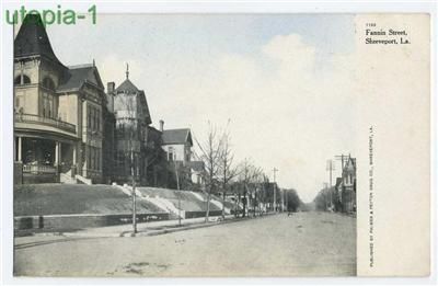 Shreveport Louisiana Fannin Street postcard