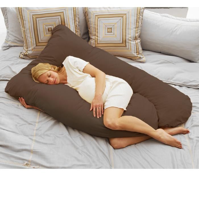 Todays Mom Cozy Comfort Pregnancy Pillow   Color Espresso   New