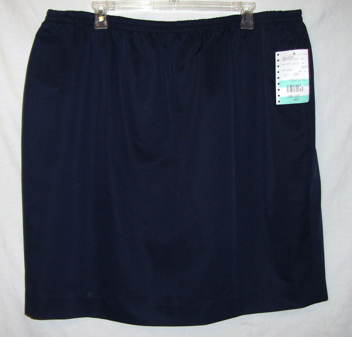 NWT FASHION STAR WOMENS PLUS SIZE 28SP ELASTIC WAIST BLUE SKIRT