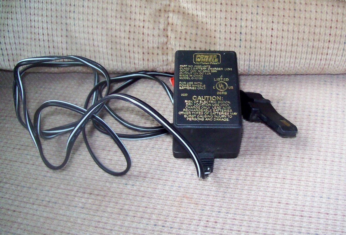 Fisher Price Power Wheels Battery Charger 00801 0972 12 Volt