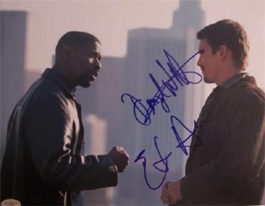 Training Day Signed Denzel Washington Ethan Hawke JSA