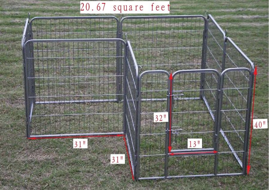 40 Heavy Duty Pet Playpen Dog Exercise Pen Cat Fence B