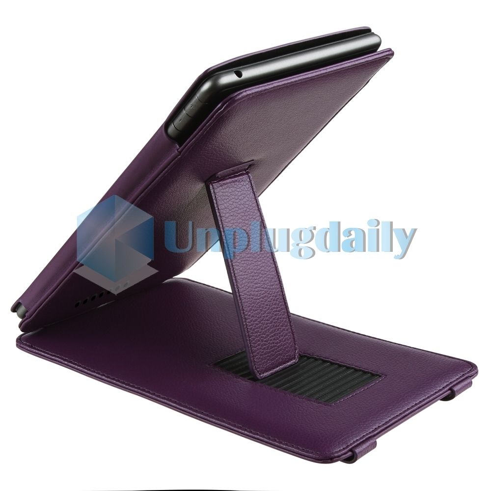 For Nook Tablet Premium Folio Leather Slim Case Cover Pouch with Stand