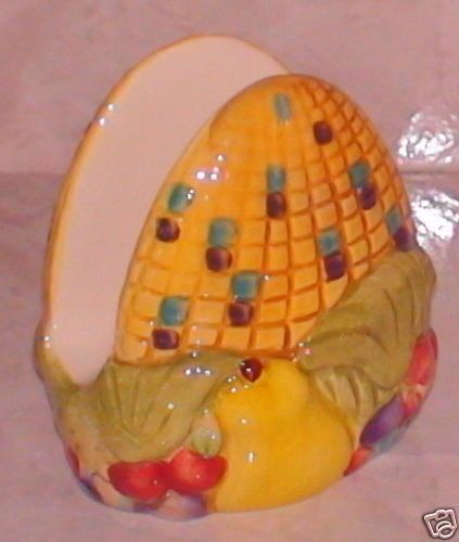 New Ceramic Fall Thanksgiving Autumn Napkin Holder 4 5