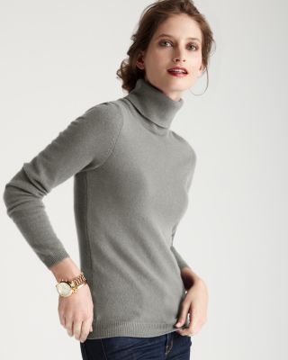 Christopher Fischer New Light Gray Long Sleeve Turtleneck Sweater Top