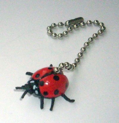 Teeny Tiny Mini Ladybug Ceiling Fan or Light Pull