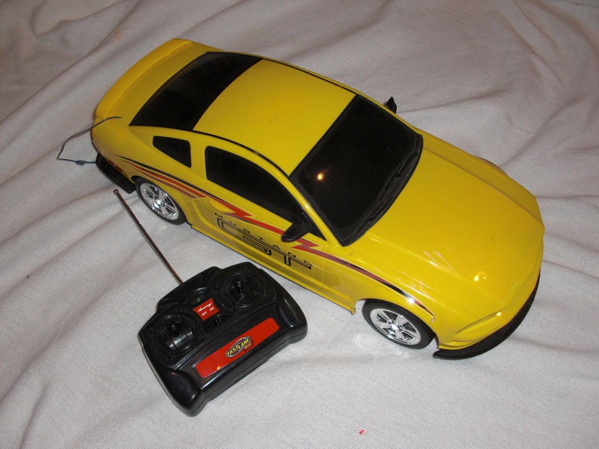 Fast Lane RC 1 10 Remote Control Yellow Mustang GT Race Car
