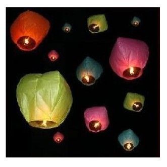 25pcs Sky Chinese Lantern UFO Fire Balloon Wishing Lamp