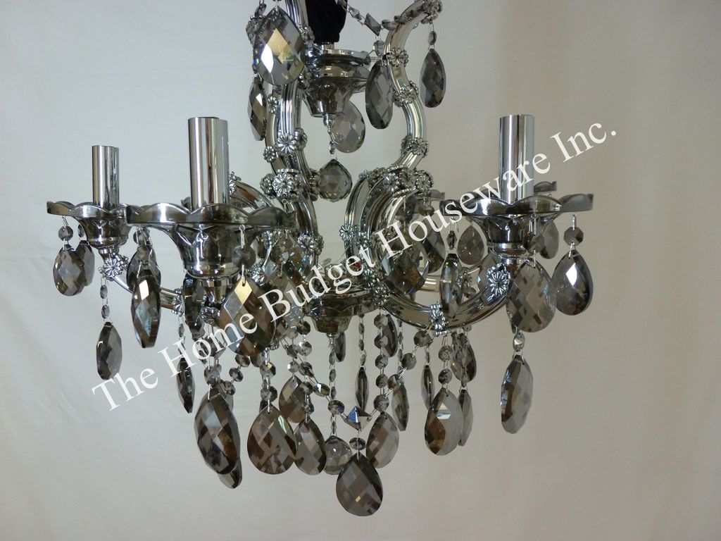  Lights 6 Lights Crystal Ceiling Flush Mount Fixture Dining 2