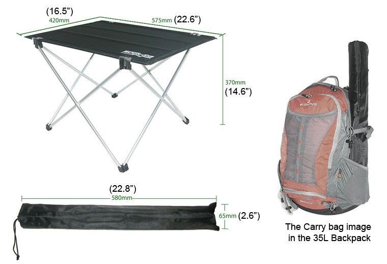  54lb) Portable Folding Table for Camping, Climbing, Fishing