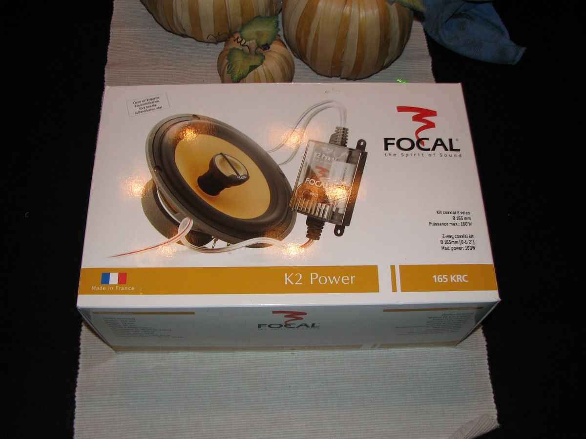 165KRC FOCAL 6 5 POLYKEVLAR COAXIAL SPEAKERS K2 POWER Car Speaker