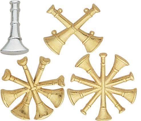 Firefighter Rank Insignia Lapel Pin 2 Bugles Captain Set of 2 - A