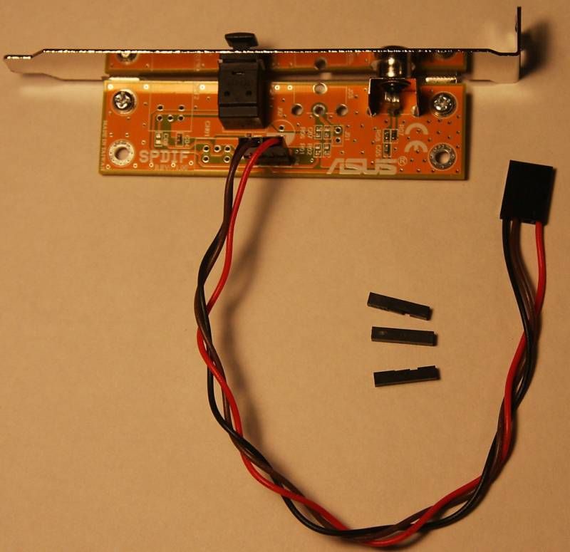 Asus Foxconn Biostar SPDIF RCA Out Plate Cable Bracket