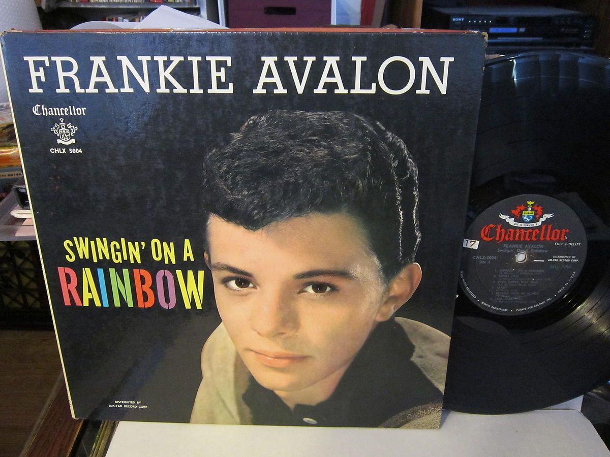 Frankie Avalon   Swingin On a Rainbow RARE CHANCELLOR 5004 W POSTER