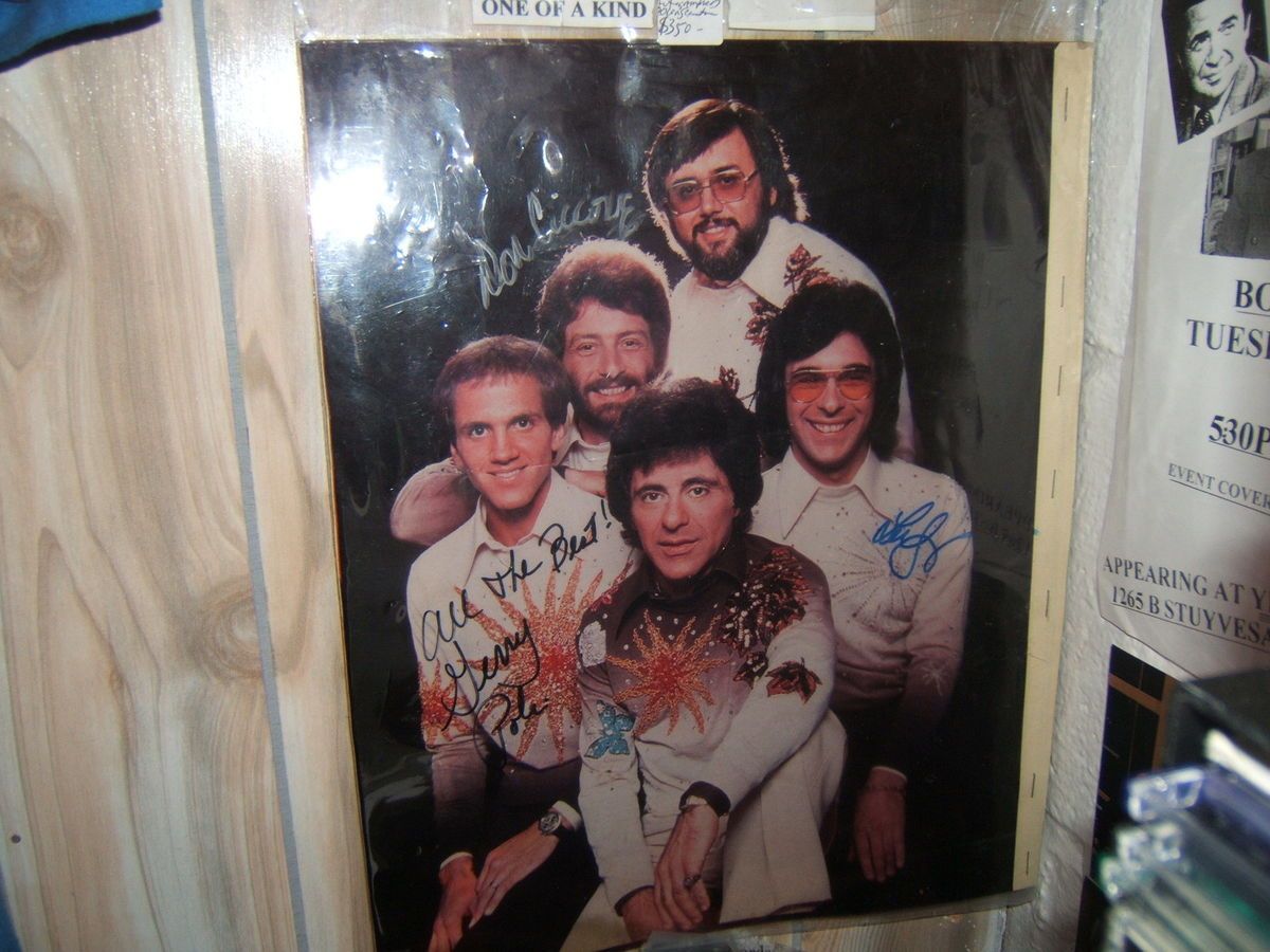 Frankie Valli 4 Seasons RARE Color Separation Sheets Signed