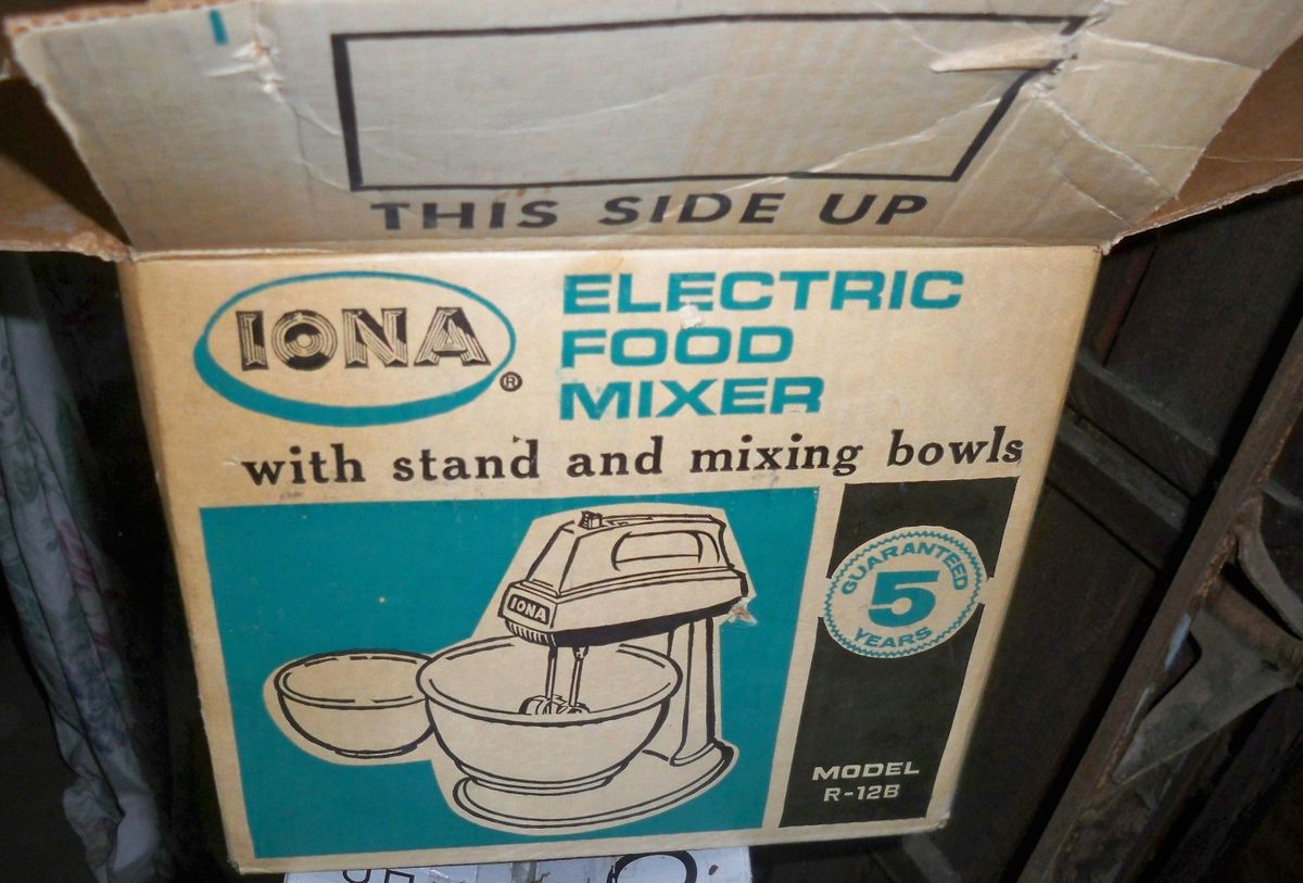  But Iona Electric Food Mixer w Stand Mixing Bowls 