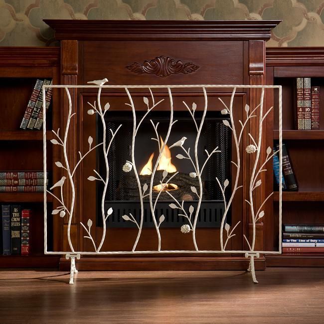 abbey antique white fireplace screen product description the antique