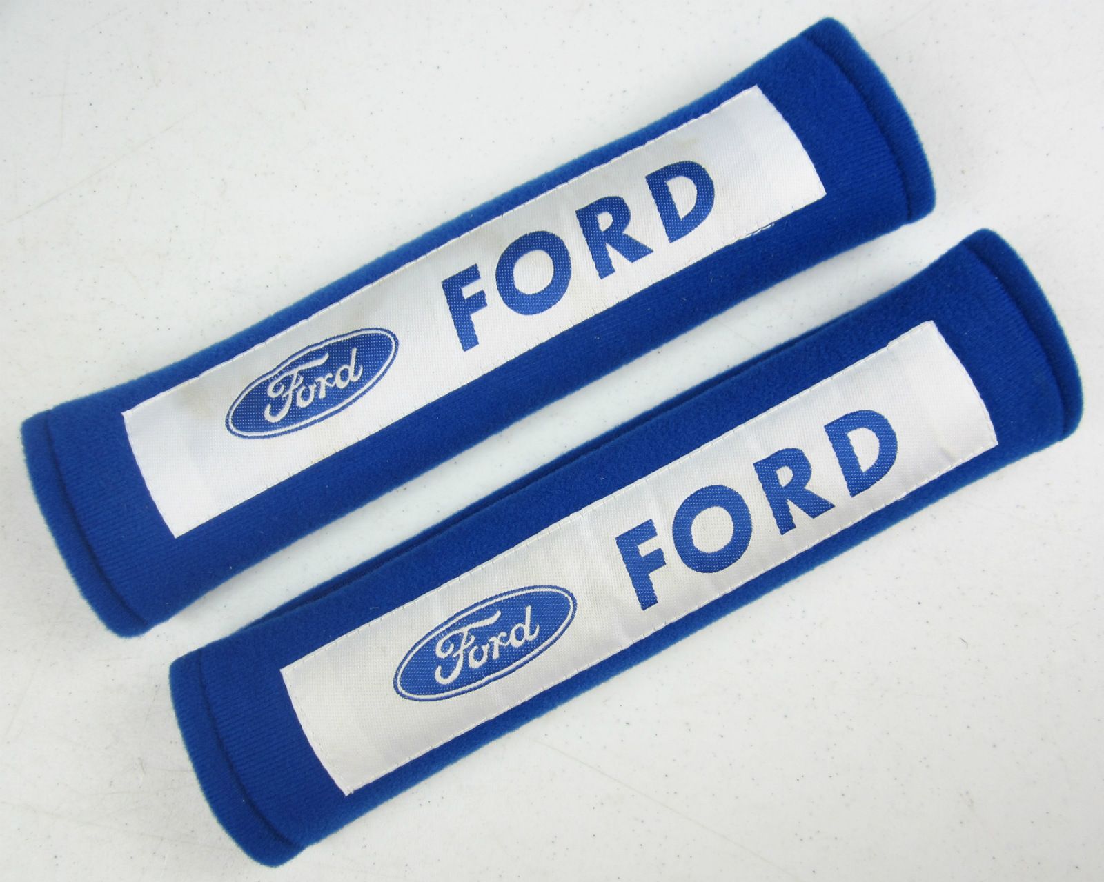 Brand New Genuine Ford Seat Belt Shoulder Pads Cushions Blue 2 Piece