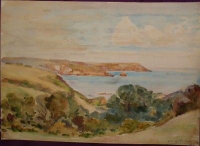 Wilfred Gabriel de Glehn 1870 1951 Costal Landscape 1925 Signed