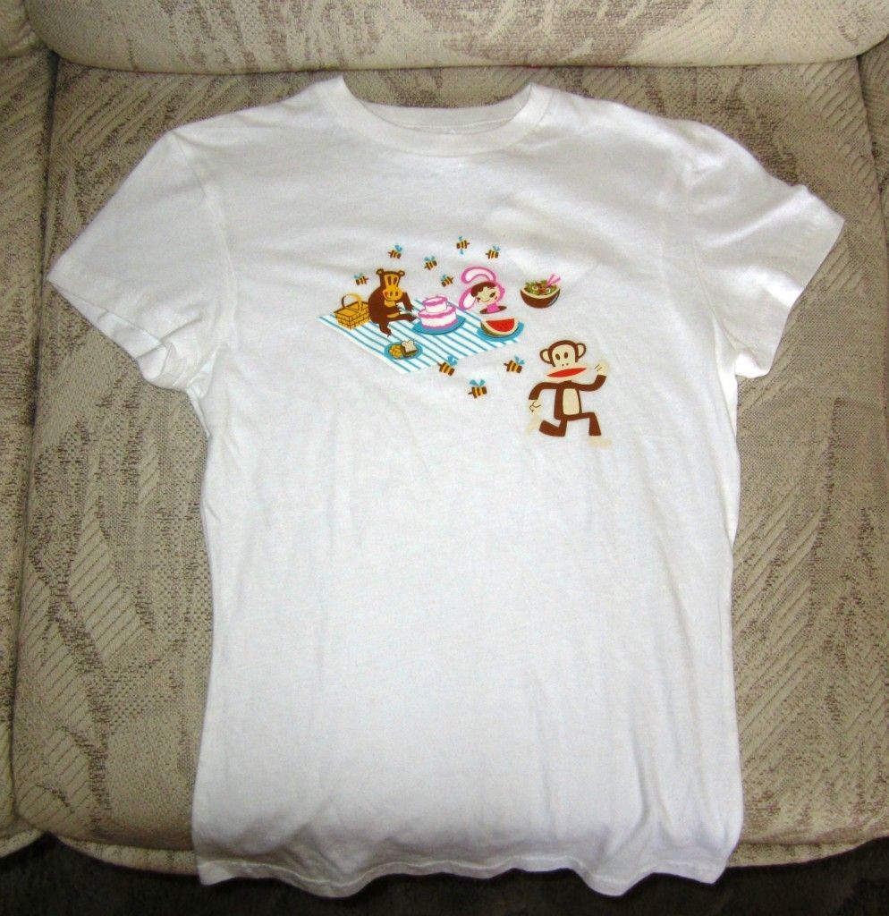  Authentic White XS Paul Frank T Shirt