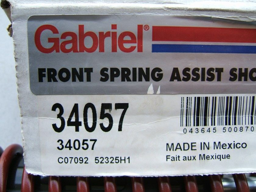 Gabriel 34057 Front Heavy Duty Overload Shocks w Helper Coil Springs