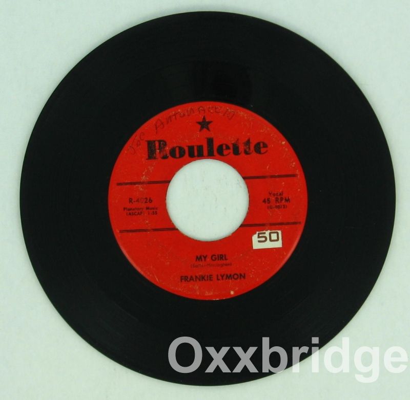 Frankie Lymon So Goes My Love Girl Roulette Original Doo Wop Northern