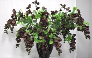 32 in Chocolate Silk Wisteria Bush Artificial Flowers Wedding Plants