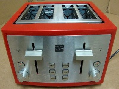 kenmore 4 slice toaster red