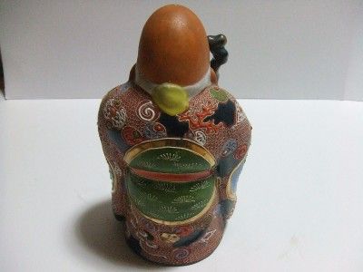 OLD MAN STATUE BRINGS LUCK STATUE QUITE OLD KUTANI VINTAGE JAPAN