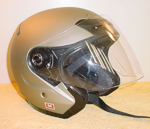 Fulmer AF 655 Flat Titanium Motorcycle Safety Helmet Medium