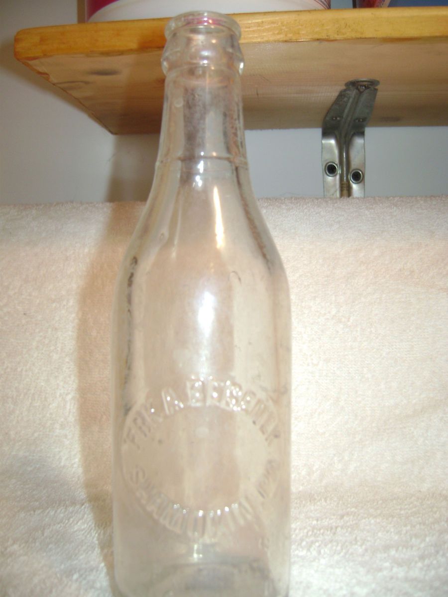 Frank A Bebenek Soda Bottle Shamokin PA