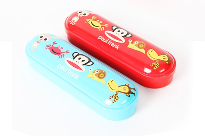 Paul Frank Julius Tin Round Metal Pencil case box useful school