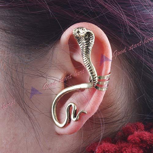 Hot Fashion Punk Vintage Gothic Personality Snake Ear Clip Earring