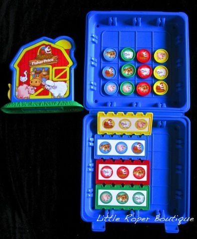 Barnyard Bingo Fisher Price Toddler Game Case Complete Speech Therapy