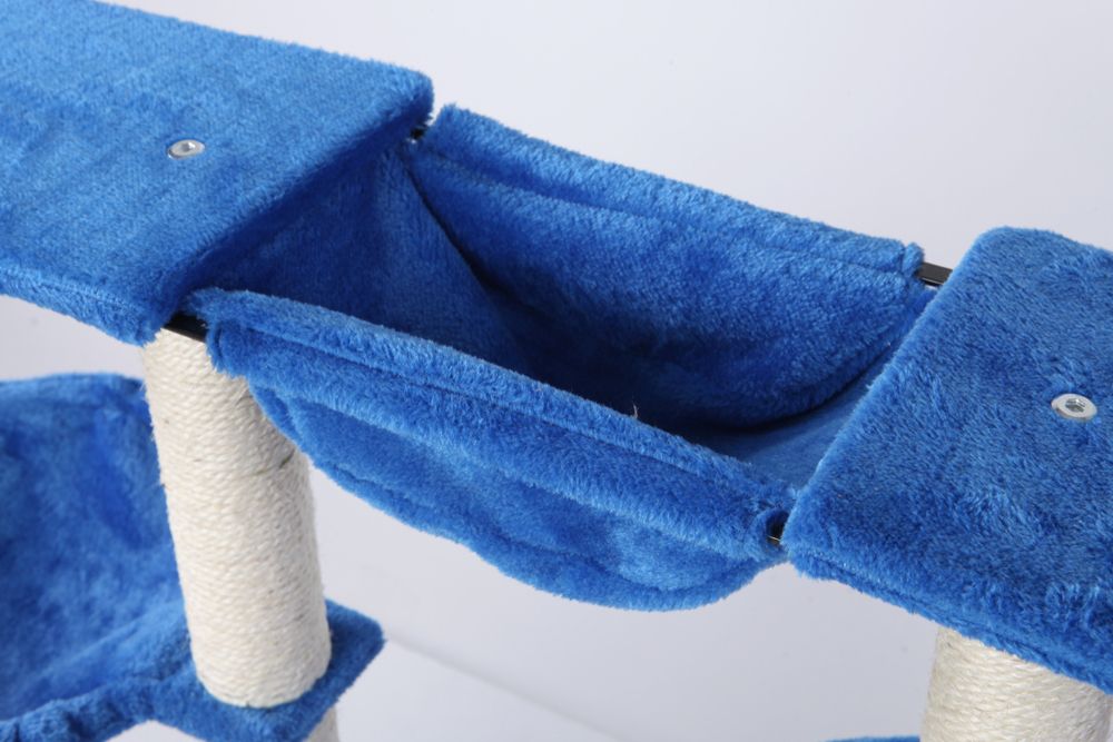  35H Blue Cat Tree Condo House Scratcher Pet Furniture Bed 16