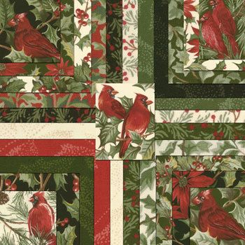 Woodland Holiday Cardinal Beauty 35 Moda Fat Quarters