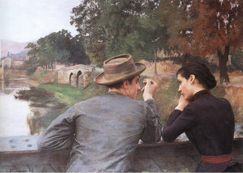 Emile Friant The Lovers Art Oil Painting repro